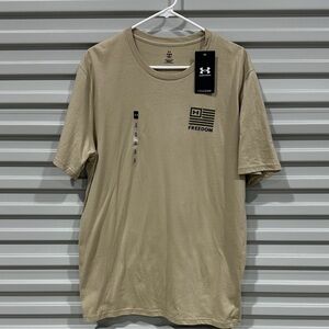 Under Armour Men’s Freedom Short Sleeve Tee - Tan